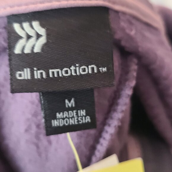 All in Motion NWT Hooded Sweatshirt Pullover Purple Women's Size M Activewear - Picture 9 of 11